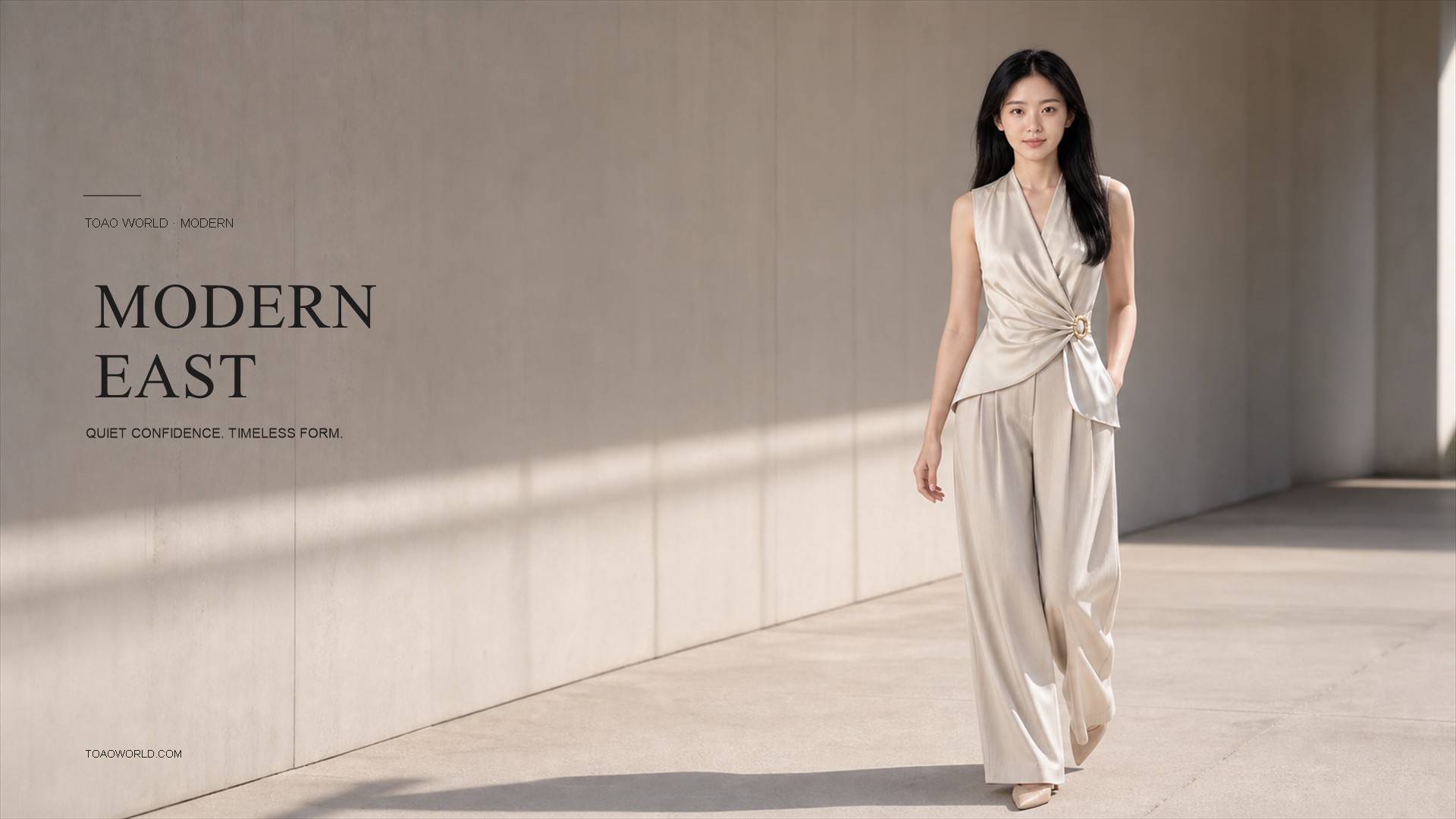 TOAO WORLD Modern East contemporary ivory tailoring